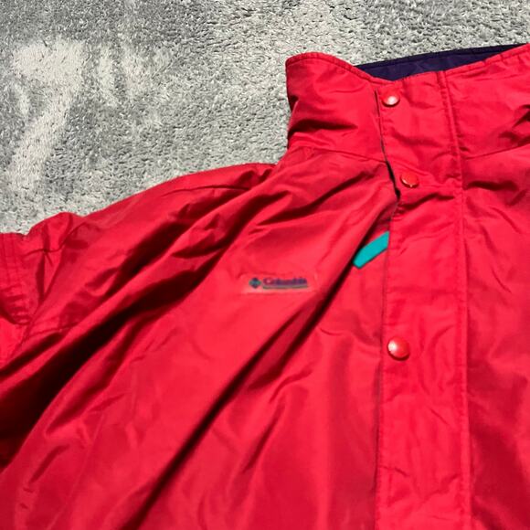 Vintage Columbia Coat Mens Large Skidaddle 3-in-1 Ski Jacket Red Winter - Picture 2 of 11